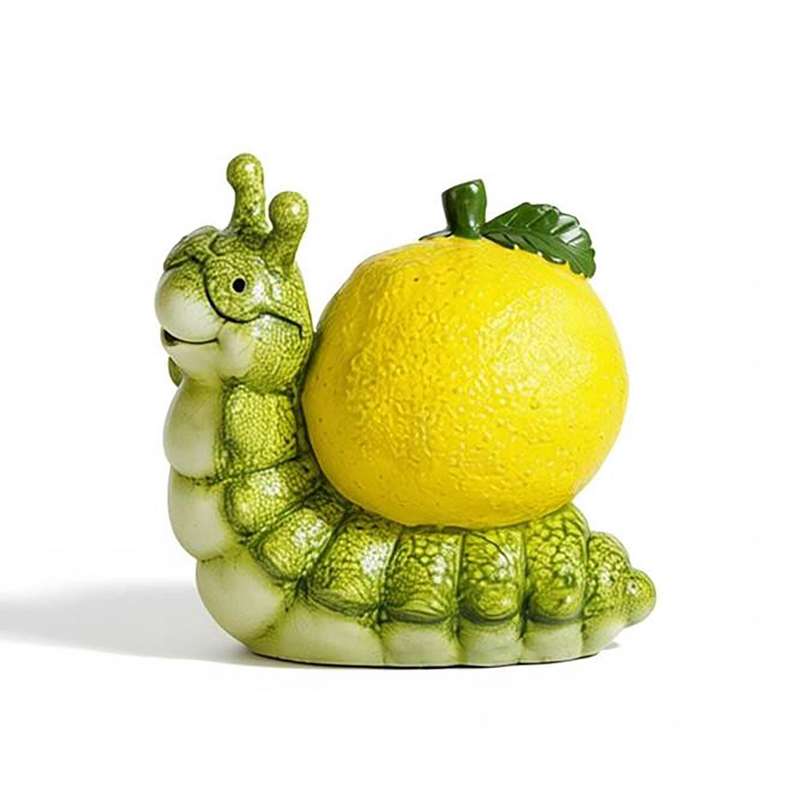 Pan Home Green Polyresin Snail Sculpture - Image 2