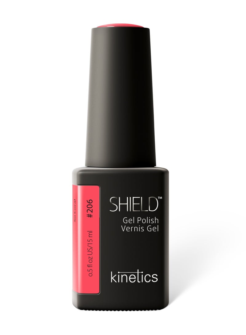 KINETICS SHIELD GEL POLISH 15 ML | #206 SO CORAL - Image 1