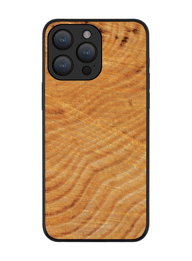 Stylizedd Cover for iPhone 15 Pro Case Rugged Black Slim fit Soft Flexible Anti Drop TPU Gel Thin Protective Phone Cases - Age Of Tree - Image 1