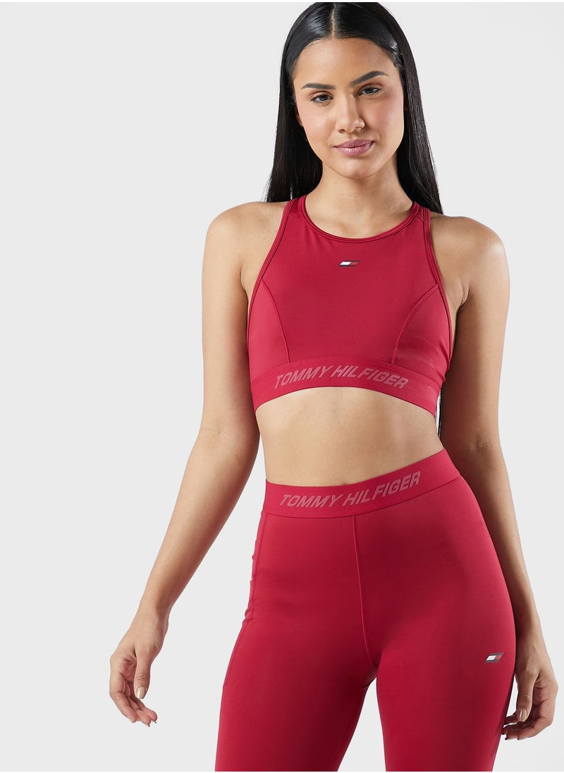 TOMMY HILFIGER - Mid Intensity High Neck Core Bra - Image 1