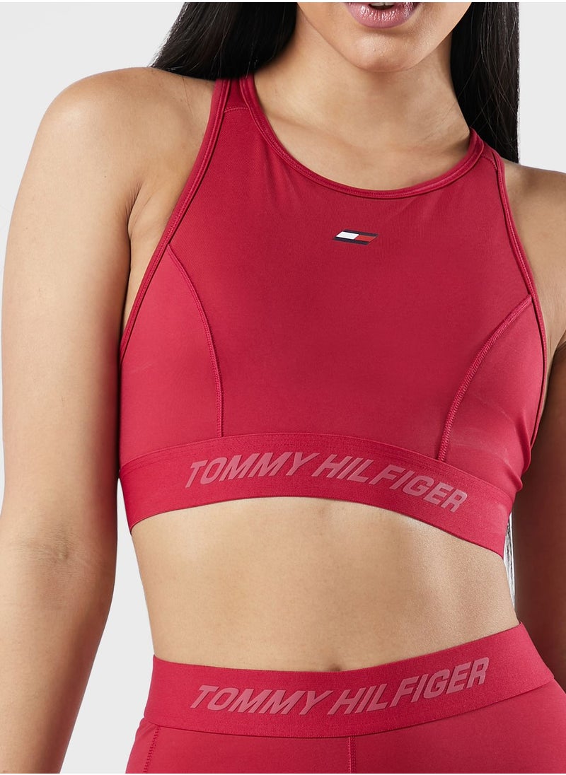 TOMMY HILFIGER - Mid Intensity High Neck Core Bra - Image 1