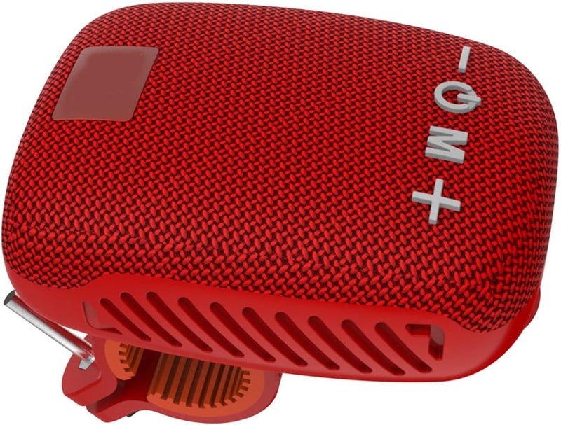 Wisoqu Speaker, Hands Calls Answering Portable Waterproof Speaker for Cycling Hiking, Long Battery Life, Compact and Stylish Portable Design (Red) - Image 5
