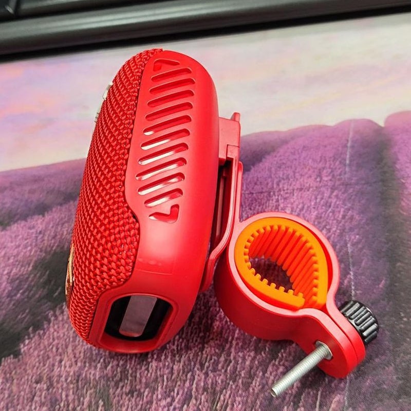 Wisoqu Speaker, Hands Calls Answering Portable Waterproof Speaker for Cycling Hiking, Long Battery Life, Compact and Stylish Portable Design (Red) - Image 2