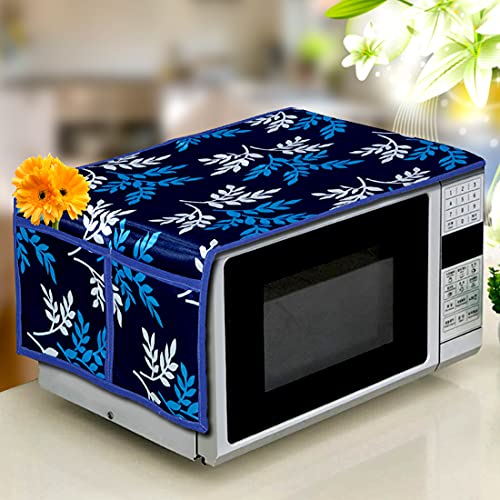 KANUSHI Industries® Fridge Covers/Refrigerator Cover + 1 Pc Handle Cover + 1 Pc Microwave/Oven Cover for Top (Color- Blue)(Copy-FRI+Micro-Blue-Small-LEVS+1 Handle) - Image 3