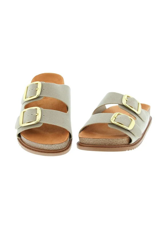 Beira Rio OFF WHITE Beira Rio Ladies Flat Sandals Off White | Made In Brazil for Women | Best Price UAE