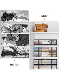 Arabest Under Bed Storage Bags - Foldable Large Capacity Organizers for Clothes, Bedding & Toys with Durable Handles | Gray 6-Pack (Ideal for Home Storage)  - Image 5