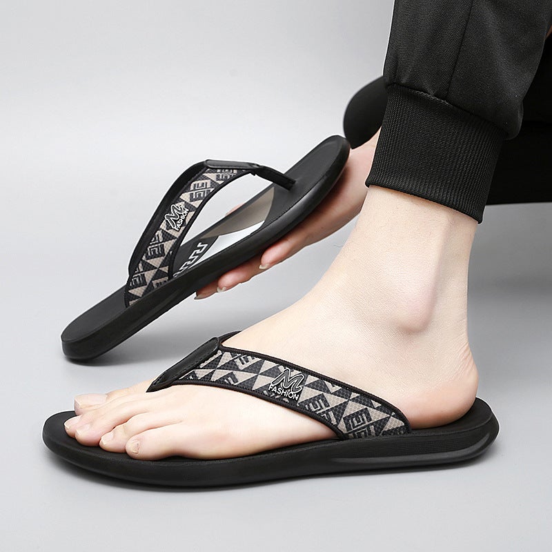 Flip-Flops Men'S Fashionable Soft Bottom Non-Slip Wear-Resistant Flip-Flops Summer Casual Outdoor Men'S Youth Slippers - Image 3