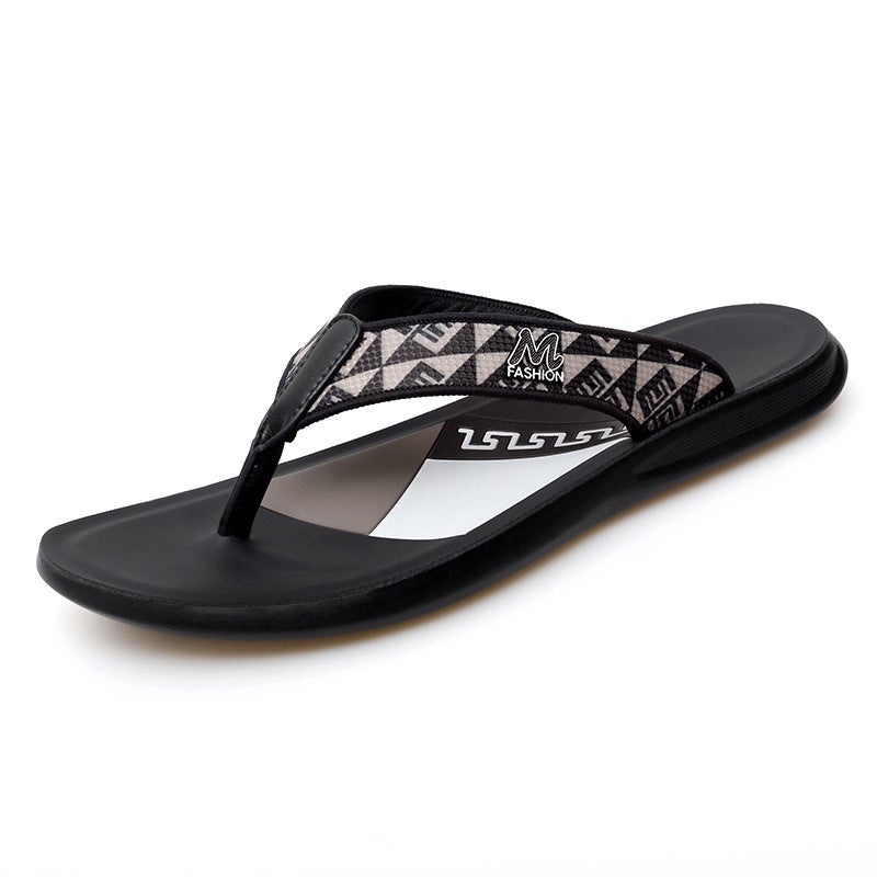 Flip-Flops Men'S Fashionable Soft Bottom Non-Slip Wear-Resistant Flip-Flops Summer Casual Outdoor Men'S Youth Slippers - Image 1