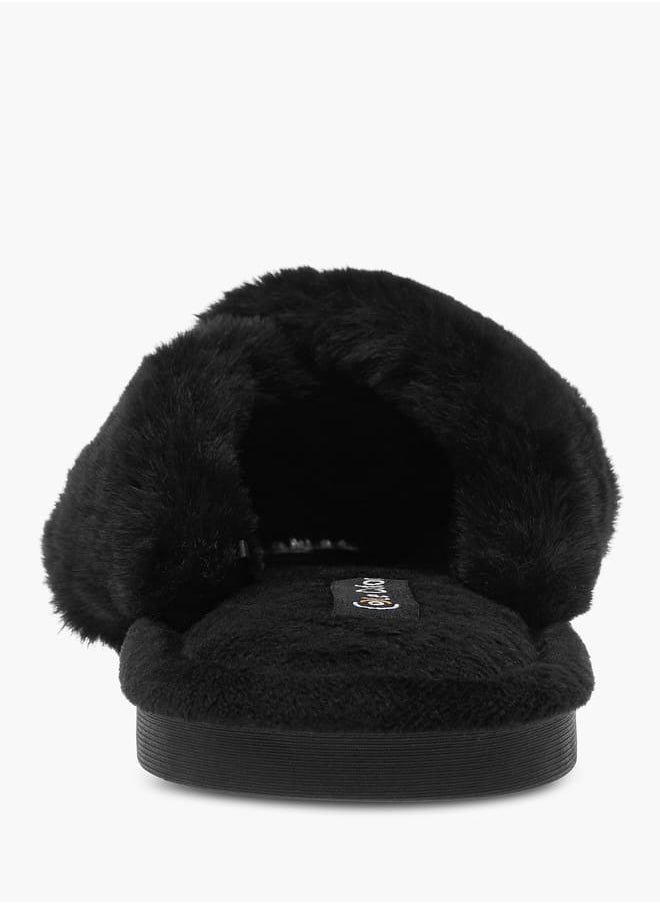 Le Confort - Women Faux Fur Textured Bedroom Slippers - Image 1