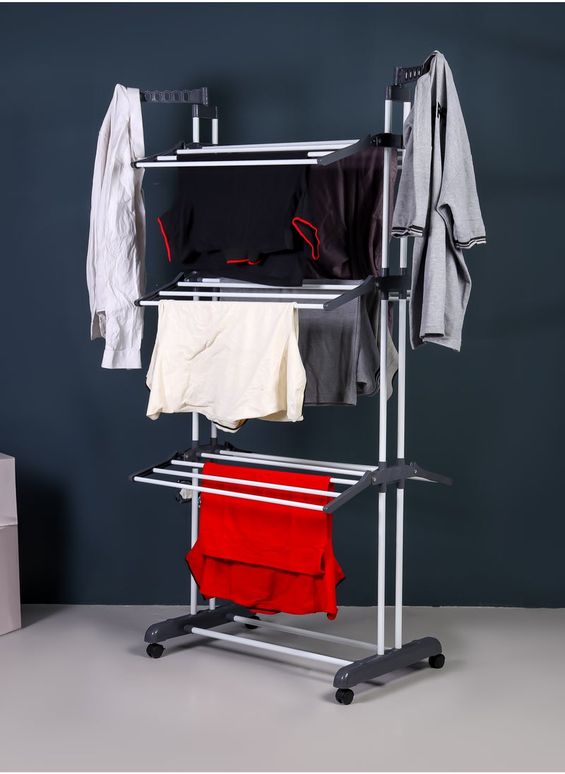 Delcasa 3Tiers Garment Rack Cloth Dryer Multi Purpose Cloth Drying Stand - pzsku/Z3494A1A24F40B8BBA0D8Z/45/_/1733381850/e8916a3b-f41b-4017-ad4c-6411d995e9a2