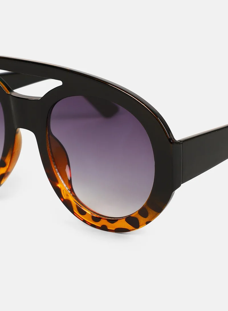 Haute Sauce Polarized Full Rim Shield Sunglasses For Women