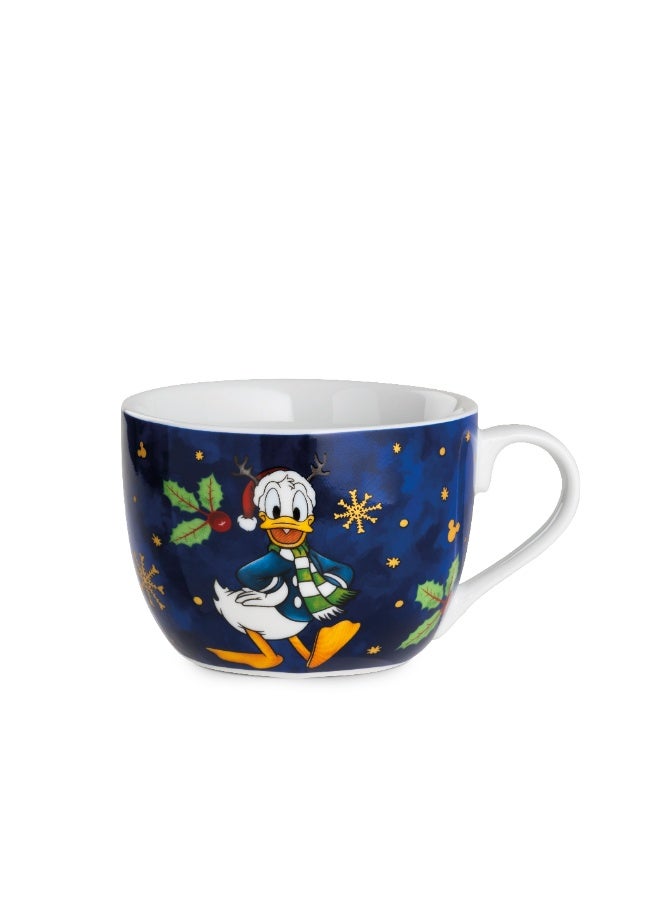 Egan Disney Winter Magic Breakfast Cup 520ml – Festive Holiday Porcelain Cup | ideal Christmas Gift for Disney Fans | Coffee, Tea & Hot Chocolate Mug