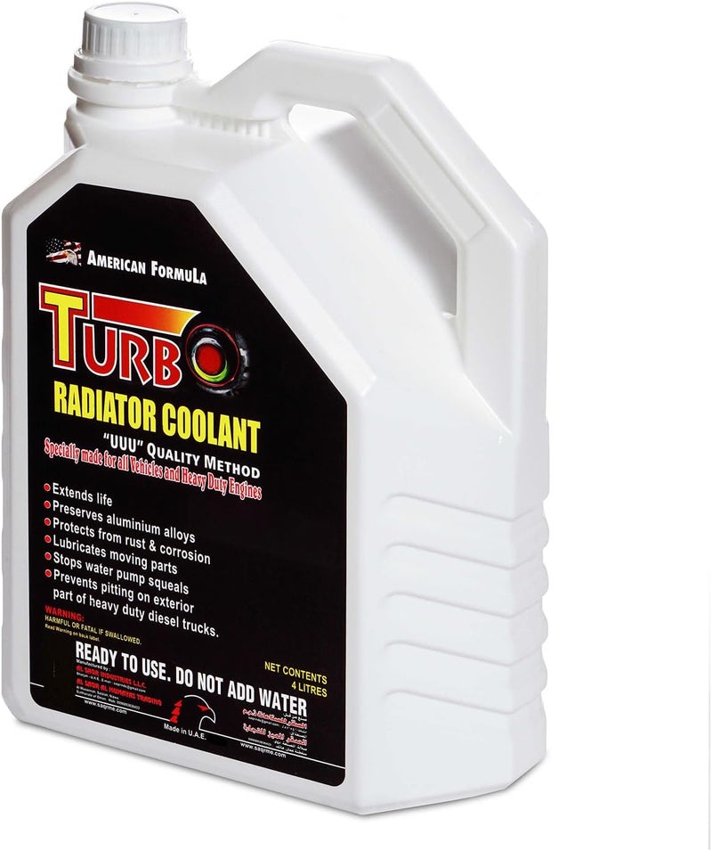 Turbo Radiator Coolant Red 4 Ltr - High-Performance Antifreeze, Engine Cooling & Corrosion Protection for All Vehicles - Ready to Use, All-Weather Formula - Image 3
