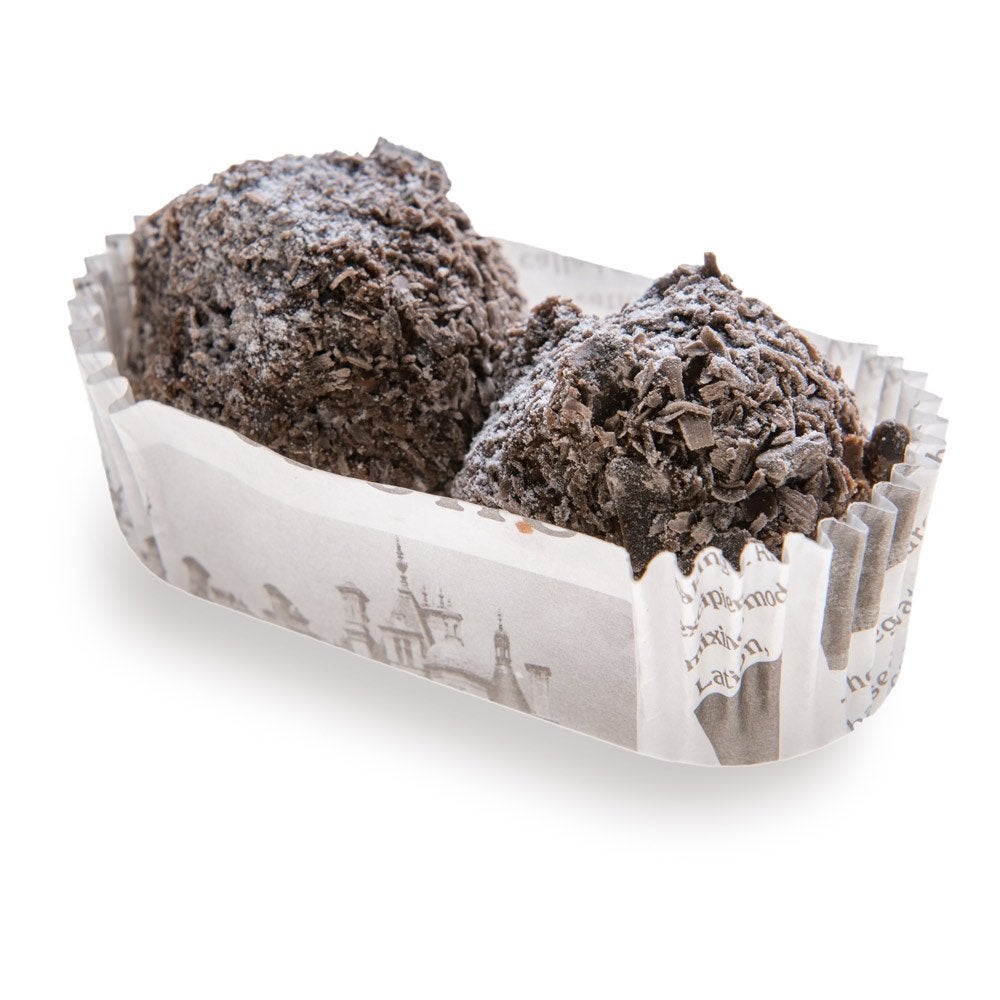 RestaurantwarePremium 3inch Baking Cups RegularRidged Elliptical Paper Baking Cups Perfect for Muffins Cupcakes or Mini Snacks Black White Press Print Design Disposable 200CT