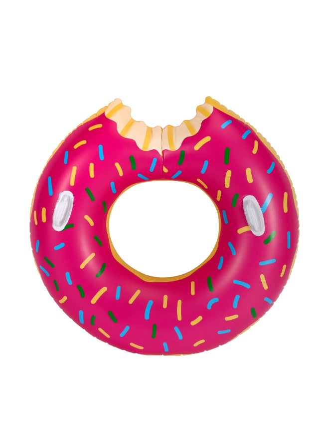 إبسلون حلقة سباحة إبسيلون دونات - 107 سم (42 بوصة)، شكل دونات عملاق، أنبوب طفو للسباحة، مناسب للأطفال من 12 عامًا فأكثر/خالية من كلوريد متعدد الفاينيل، مثالية للشاطئ وحمام السباحة واللعب في الماء | EPSSE1659 - Image 2