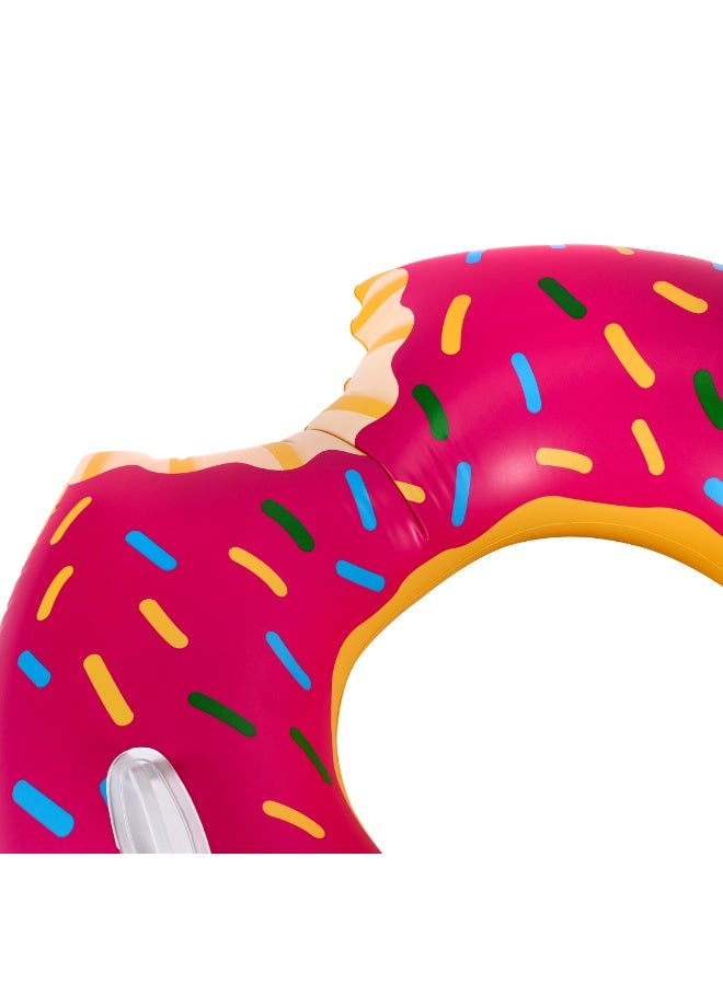 إبسلون حلقة سباحة إبسيلون دونات - 107 سم (42 بوصة)، شكل دونات عملاق، أنبوب طفو للسباحة، مناسب للأطفال من 12 عامًا فأكثر/خالية من كلوريد متعدد الفاينيل، مثالية للشاطئ وحمام السباحة واللعب في الماء | EPSSE1659 - Image 4