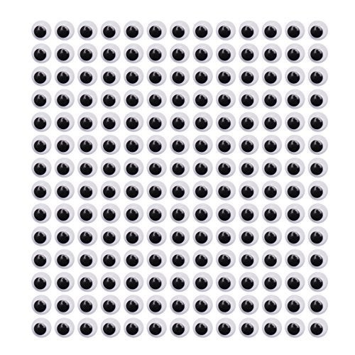 Decora 6Mm Round Wiggly Toy Eye With Self-Adhesive 1000 Pieces - Image 1