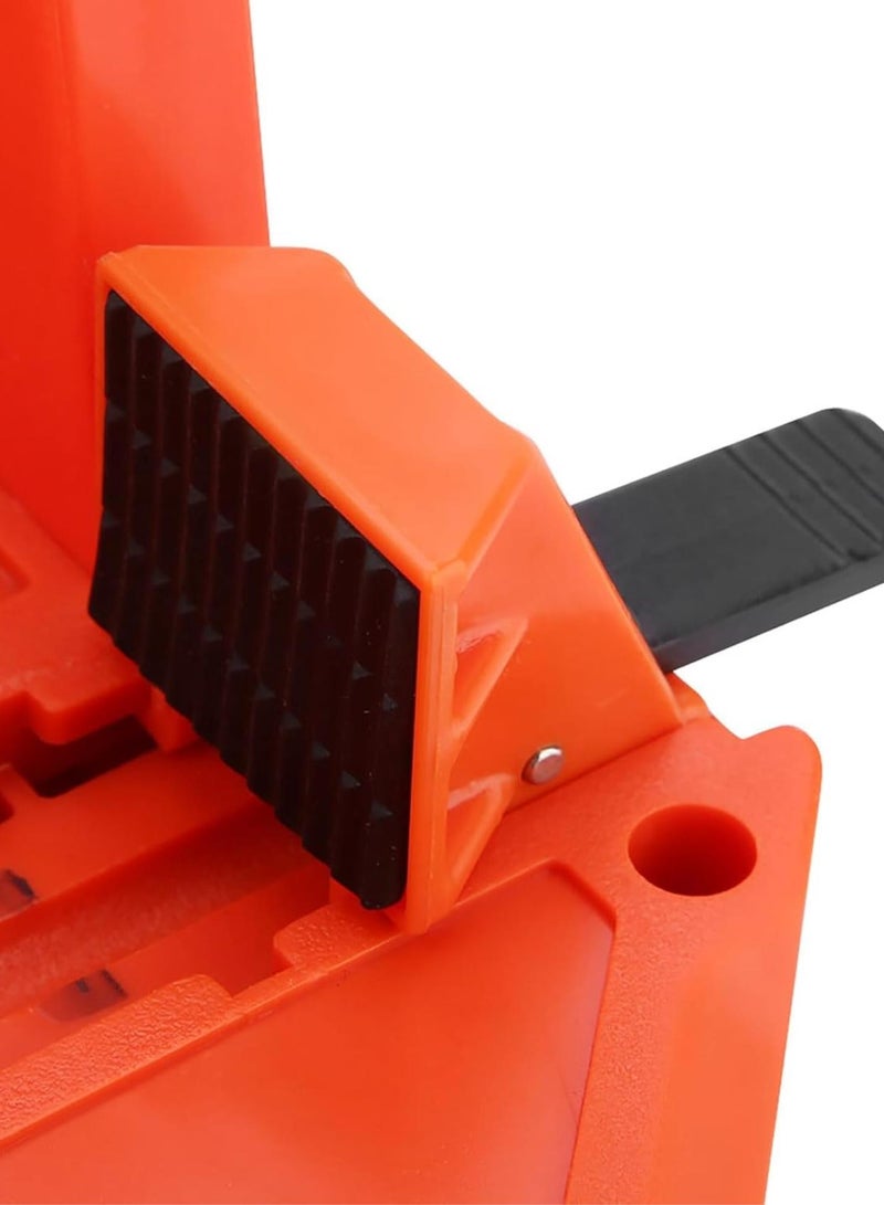 GGOOT 14inch Mitre Block, Saw Storage Miter Box,Plastic Mitre Box Pruning Saw Wood Cutting Hand Saw Hardware Tool with Clamp for Architectural Working 22.5°45°90 °Angle Slot Types - Image 5