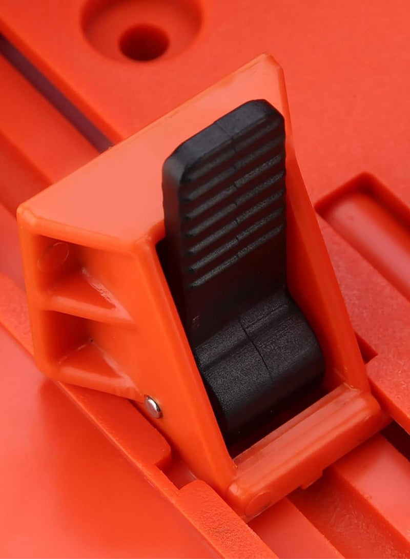 GGOOT 14inch Mitre Block, Saw Storage Miter Box,Plastic Mitre Box Pruning Saw Wood Cutting Hand Saw Hardware Tool with Clamp for Architectural Working 22.5°45°90 °Angle Slot Types - Image 4
