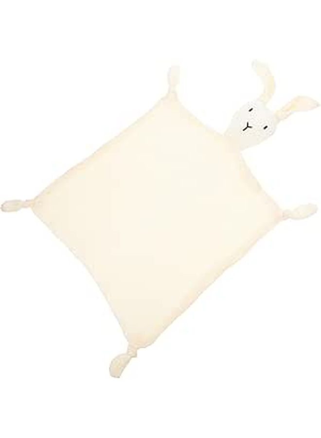 Muslin Cotton Security Blanket with Bunny Design Soft Breathable for Newborns - Image 1