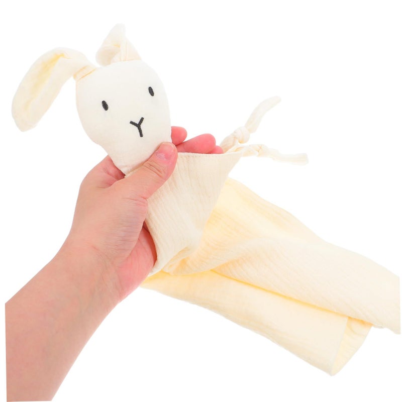 Muslin Cotton Security Blanket with Bunny Design Soft Breathable for Newborns - Image 5