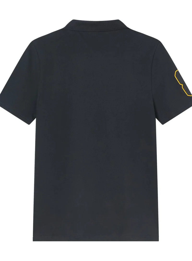 GIORDANO  Men’s Cotton Pique Polo with 3D Lion Embroidery for Men | Best Price UAE