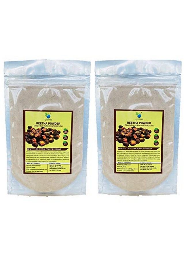 QYKKARE Premium Reetha Powder 100% Natural Pack Of 2(100Gm X 2) - Image 1