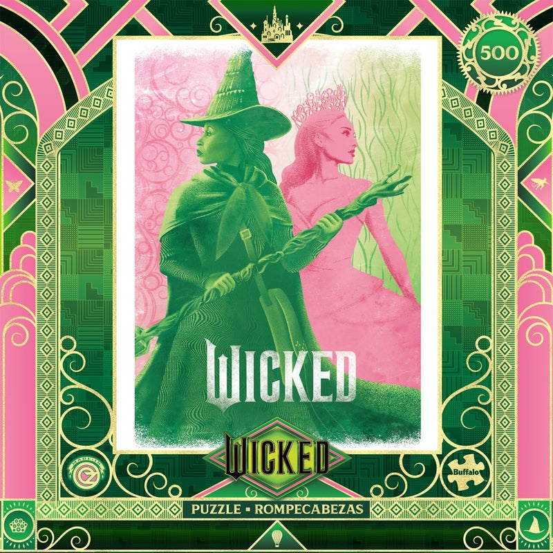 Buffalo Games - Wicked - Pink Goes Good with Green - 500 Piece Jigsaw Puzzle for Adults -Challenging Puzzle Perfect for Game Nights - Finished Size is 21.25 x 15.00 - Image 2
