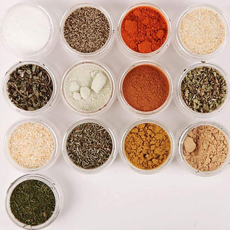 Ostin 6PCS Seasoning Box Clear Acrylic Spice Pots Storage Container Jars Stackable Spice Tower Racks Transparent Seasoning Cans Kitchen Tools - Image 4