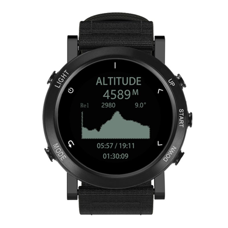 SUNROAD GPS Watch: 5ATM Waterproof, Nylon Band, Built-In GPS & Compass - Real-Time Heart Rate Monitoring, Multiple Exercise Modes Fitness Tracker for Outdoor Sports, Triathlon Training - Image 1