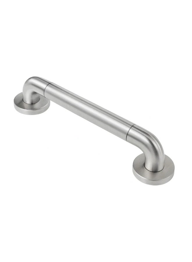 Primanova Shower Grab Bar 46 cm Heavy-Duty Stainless Steel / Coated Steel Safety Handrail with Screw Mount – Supports 120 Kilogram for Bathroom, Shower & Toilet (Silver) - Image 1