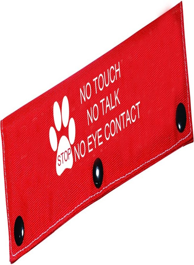 BLUPARK Funny Dog Leash Sleeve No Touch No Talk No Eye Contact Dog Leash Wrap Wrap Alert Hanging ID Patch Tag Pet Birthday Gift（Eye Contact-Sleeve） - Image 1