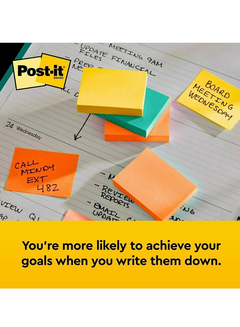 Post It 12-Pad Post-It Sticky Notes 1.5x2 Inch Size Neon Colours - Image 3