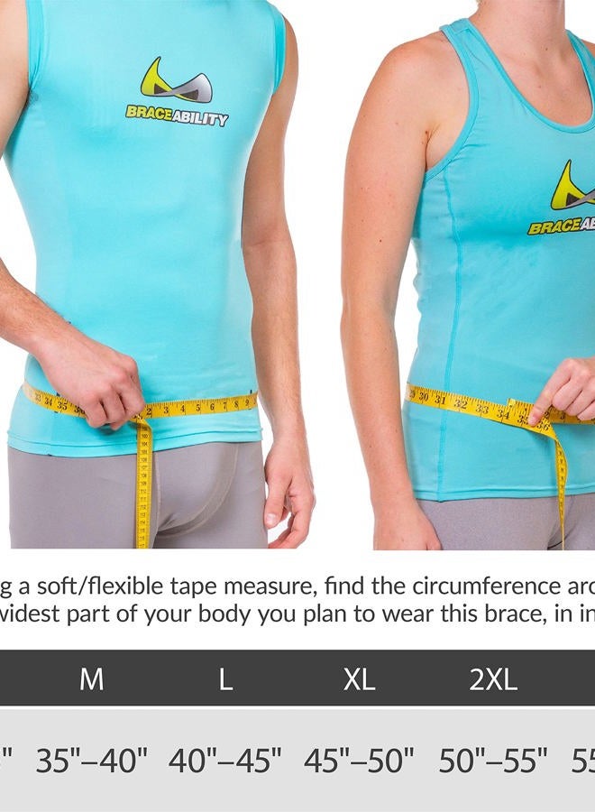 BraceAbility Lumbar Decompression Back Brace - Adjustable Semi-Rigid Lumbosacral Corset Belt for Discectomy, Laminectomy, Disc Injury, Back Muscle Spasms, Pre and Post Spine Surgery Protection (Large) - Image 2