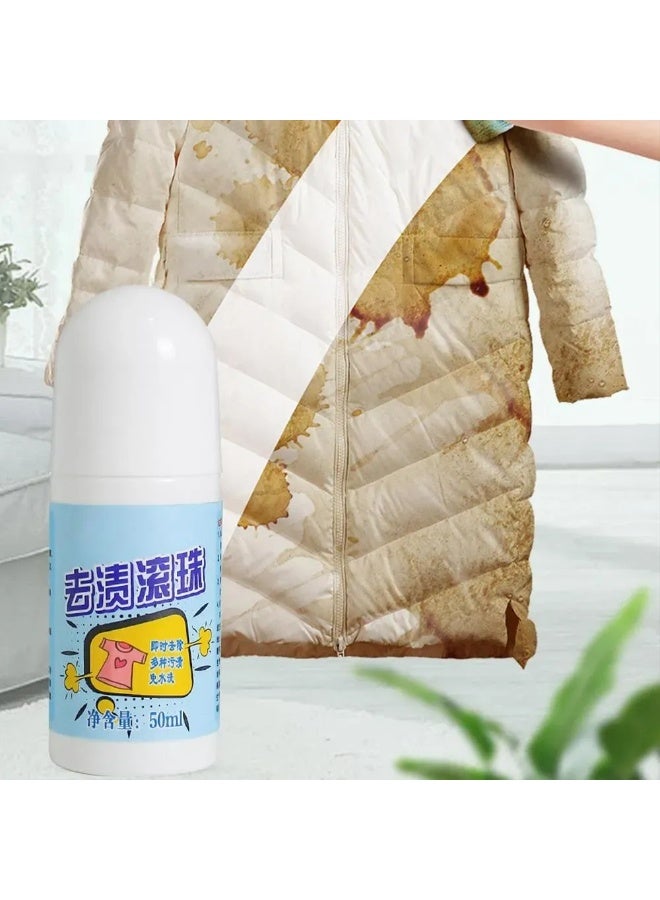 Portable Clothes Stain Remover Roll-On Pen, 50ml - Instant Spot Treatment for Coffee, Food, Oil, Tea Stains - Image 4