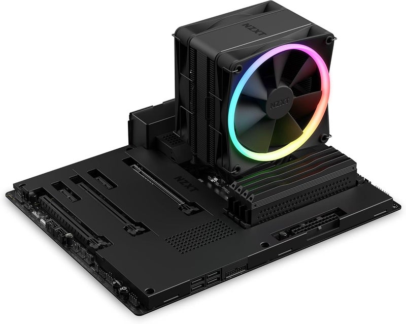 NZXT T120 RGB CPU Air Cooler - RC-TN120-B1 - RGB CPU Liquid Cooler - Conductive Copper Pipes - Fluid Dynamic Bearings - AMD and Intel Compatibility - Black - Image 5