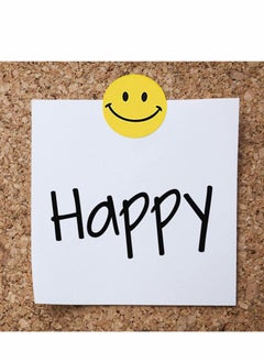 KASTWAVE Smile Face Stickers Roll, Reward Stickers for Teachers Kids, Happy Face Rewards Stickers Circle Dots Stick Labels, Water Bottles, School, Home Etc, Party Supplies Stickers  - Image 2