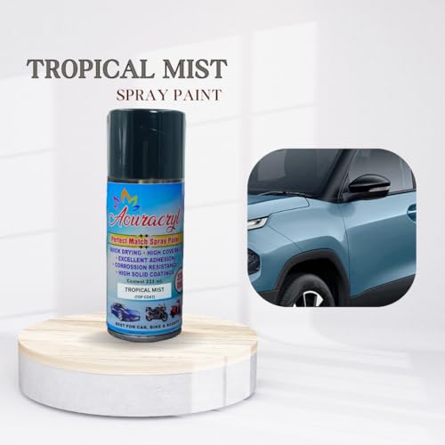 AOURACRYL PU Spray Paint Tropical Mist (RC Colour Name) Compatible for Tata Safari, Harrier and Punch Cars, Tropical Mist Spray Paint 225 ml (Pack of 1) - Image 3