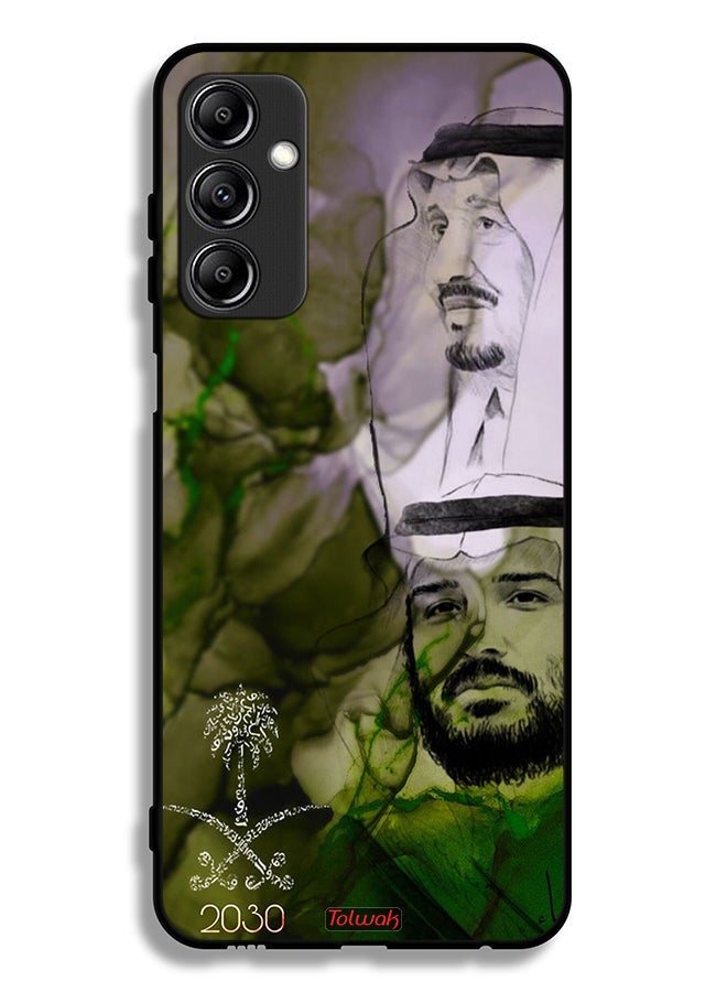 Tolwak Samsung Galaxy A24 4G Protective Case Cover King Salman And Crown Prince Muhammad Art Poster - Image 1