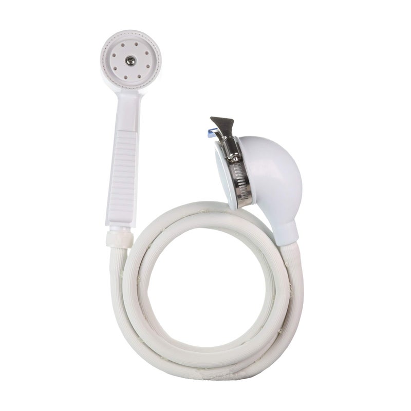 Danco 10086 VersaSpray Portable Hand Held Shower Head Sprayer Fits Bathtubs Without Diverter, 1 Pack, White - Image 1