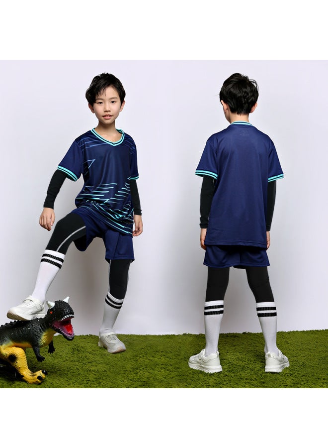 Children's Football Uniform Four-piece Suit Boy's Game Training Team Uniform Printed Football Uniform Sports Suit Football Jersey For Women