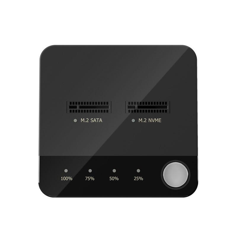 M.2 NVME/SATA Duplicator M.2 NVME/SATA SSD Cloner Dual-Bay Offline Clone Tool-Free M.2 SSD Enclosure M.2 USB C Adapter Write/Read with PC Plug and Play - Image 2