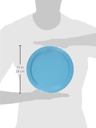 Amscan Caribbean Round Paper Plates  85 50 Pc  Sturdy  EcoFriendly Party Essentials  Perfect for Celebrations  Events - Image 2