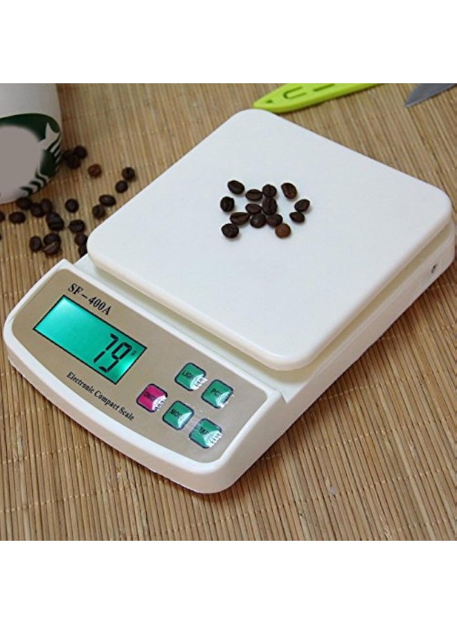 ميزان مطبخ رقمي عالي الدقة - إلكتروني مع شاشة LCD ، مثالي لقياس المكونات بدقة وسهولة، سعة 10 كيلوجرام - Image 1