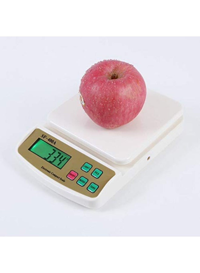 ميزان مطبخ رقمي عالي الدقة - إلكتروني مع شاشة LCD ، مثالي لقياس المكونات بدقة وسهولة، سعة 10 كيلوجرام - Image 3