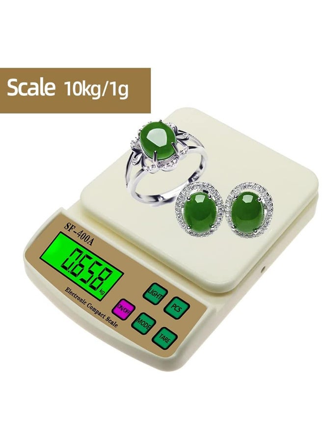 ميزان مطبخ رقمي عالي الدقة - إلكتروني مع شاشة LCD ، مثالي لقياس المكونات بدقة وسهولة، سعة 10 كيلوجرام - Image 4