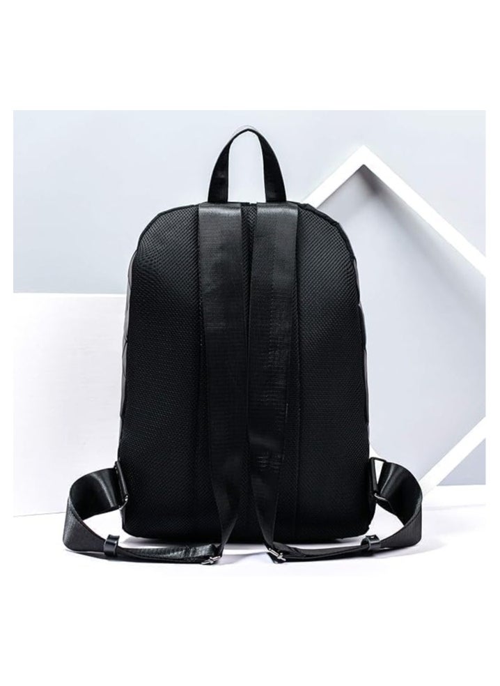 QSHOP ®️ Women's 3D Luminous Backpack Reflective Geometric Travel Backpack Foldable Glitter Backpack for Student  - Image 5