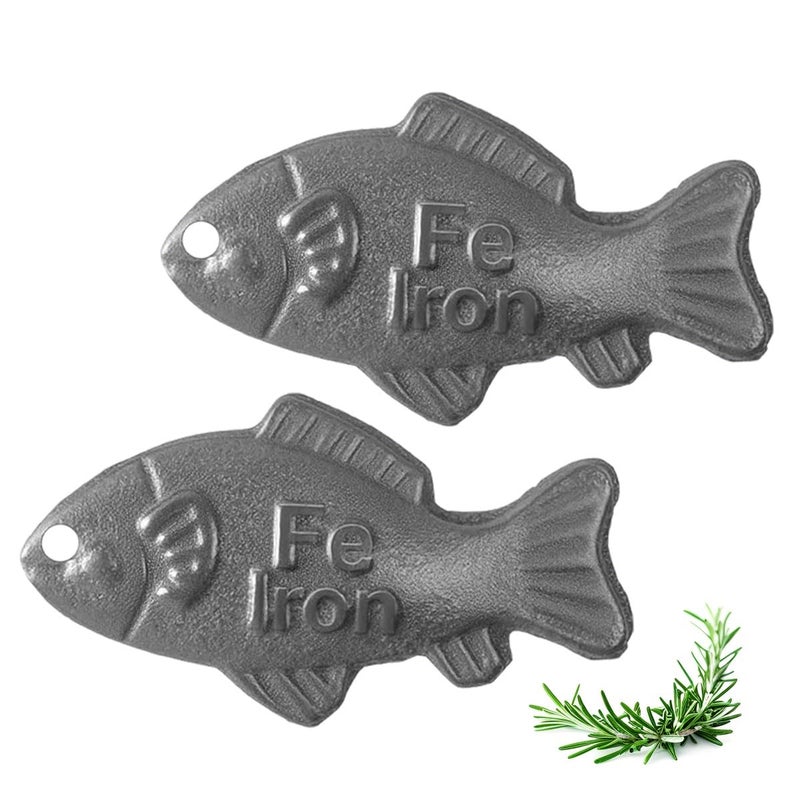 GUCHO Iron Fish,Add Natural Sources of Iron to Food and Water, Effective and Safe Cooking Tool, 2Pack - Image 1