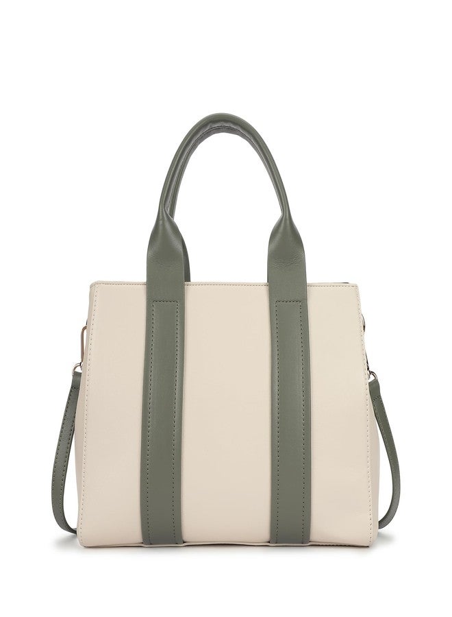 Fastrack Frosted Mint satchel| Women’s Pebbled Faux-Leather Satchel | Dual Compartments, Centre Zip Divider & dual carry option - Image 5