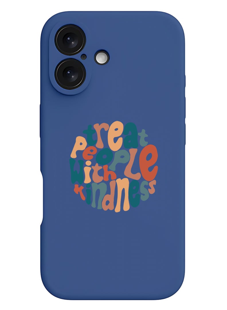 Theodor Protective Slim Fit Case Liquid Silicone Cover with Full Body Protection Anti-Scratch Shockproof Case For Apple iPhone 17 (Blue) TPWK-01 - Image 1